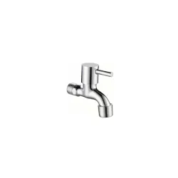 Turbo Stainless Steel Bib Cock Tap with Wall Flange | Wall Mounted Water Tap for Bathroom & Kitchen Sink | Rust Resistant Faucet with Smooth Water Flow