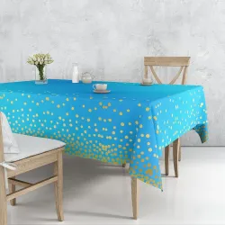 Turquoise Rectangular Table Cover 
