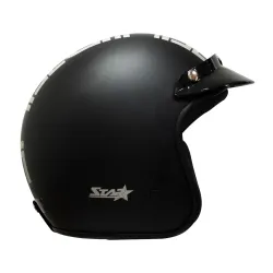 Turtle Helmet Star Open Face Helmet