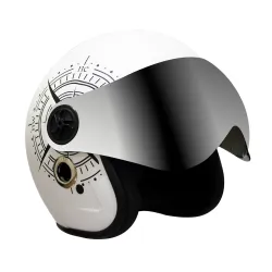 Turtle Helmet Star Open Face w/ Scratch-Resist Silver Visor