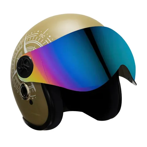 Image of Turtle Helmet Star Rainbow Colour Helmet (L) 