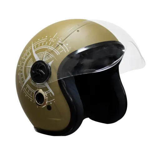 Image of Turtle Open-Face Helmet with Clear Visor (Small)
