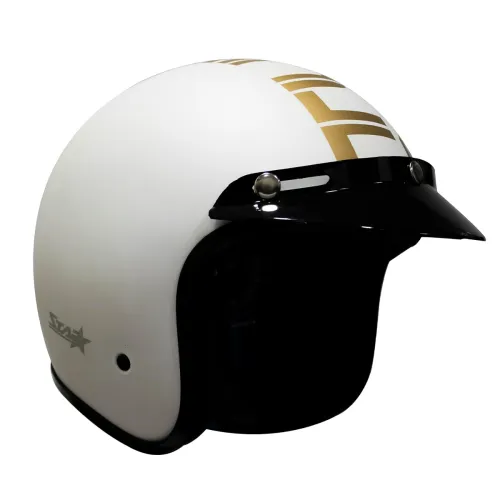 Image of Turtle Star Open-Face Helmet with Peak – ABS Shell