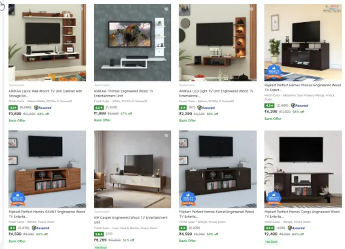 Image of TV Units & Cabinets up to 80% Discount