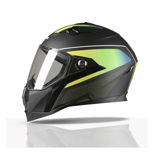 Image of TVS Racing Anti Matter Full Face Helmet for Bike & Motorcycle Riders-DOT & ISI Certified-Lightweight ABS Shell, UV Resis