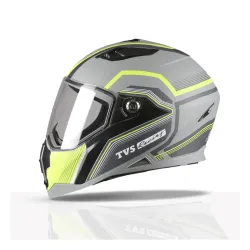 TVS Racing Anti Matter Full Face Helmet for Bike & Motorcycle Riders-DOT & ISI Certified-Lightweight ABS Shell, UV Resis