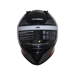 TVS Racing Apache Themed Full face Helmet Red & White
