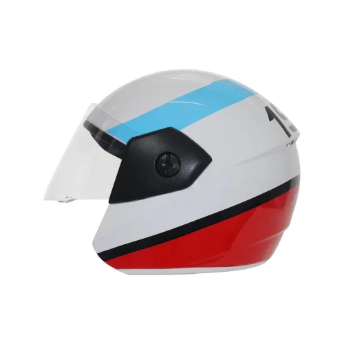 Image of TVS Racing Kids Graphics Half face Helmet White