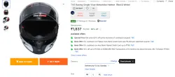 TVS Racing Single Visor Motorbike Helmet