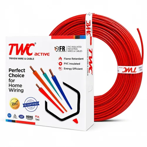 Image of TWC Active Red 2.5 SQMM 180 METER | Copper Wire | HRFR