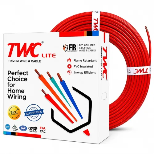 Image of TWC Lite Red 2.5 SQMM 45 METER | Copper Wire | HRFR
