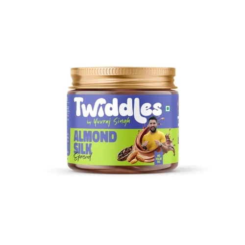 Image of Twiddles Almond Silk Chocolate Spread,100g (Creamy) - 70% Almonds + Cashews & Seeds |17g Protein | No Refined Sugar | No
