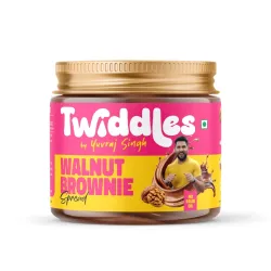 Twiddles Walnut Brownie Chocolate Spread, 250g (Crunchy)