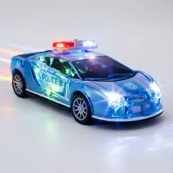 twist n turn 3D Police Friction Car