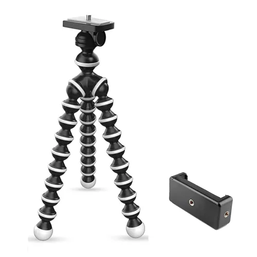 Image of Tygot Gorilla Tripod / Mini 33 CM (13 Inch) Tripod for Mobile Phone with Phone Mount | Flexible Gorilla Stand for DSLR &