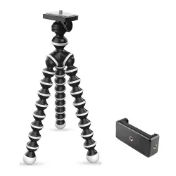 Tygot Gorilla Tripod/Mini 33 cm (13 Inch) Tripod for Mobile Phone with Phone Mount | Flexible Gorilla Stand for DSLR & Action Cameras