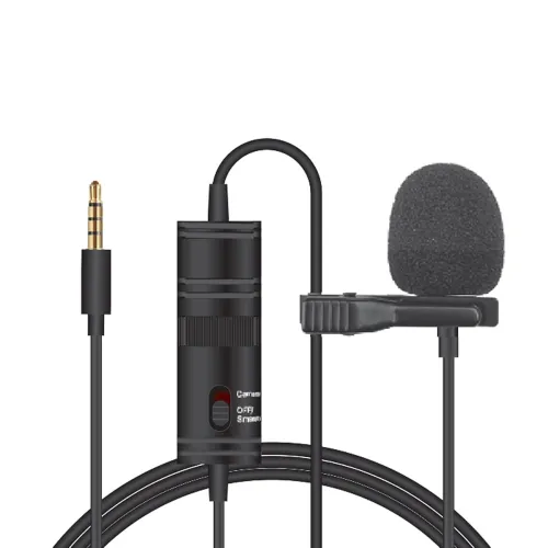 Image of Tygot T-M1 Auxiliary Omnidirectional Lavalier Clip On Collar Microphone for Mobile Phone, Camera with 6M Audio
