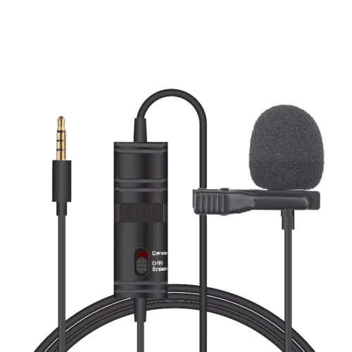 Image of Tygot T-M1 Auxiliary Omnidirectional Lavalier Clip On Collar Microphone for Mobile Phone