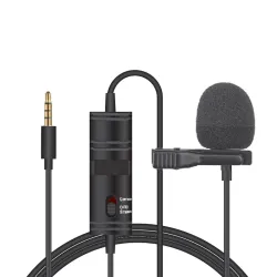 Tygot T-M1 Auxiliary Omnidirectional Lavalier Clip On Collar Microphone for Mobile Phone
