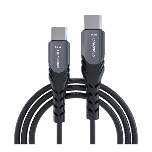 Image of Type-C to Type-C 65W Nylon Braided Sync and Fast Charging Cable,