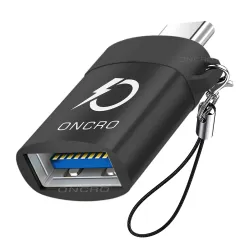type c otg adapter 3.1 mobile connector with Smart Thread Metal High-Speed, Female USB A to USB C Male OTG Adapter Converter for Laptop, Mobile & Other Compatible C Type Devices with OTG Sup...