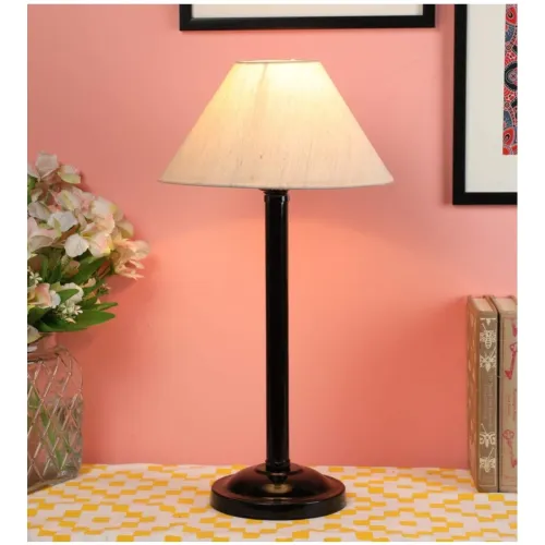 Image of u casa Cotton Shade Table Lamp