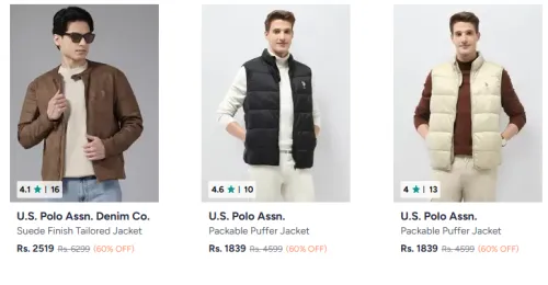 Image of U.s Polo Assn. Jacket Minimum 60% Discount