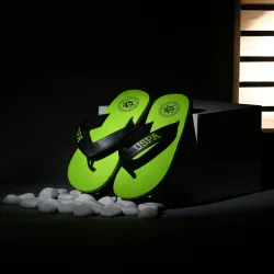 U.S. Polo Assn. Men Brand Logo Print Thong Flip-Flops