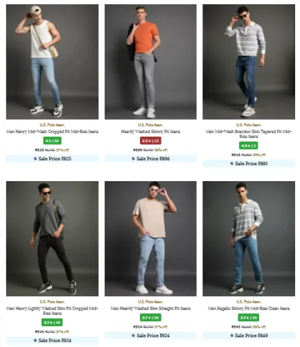 Image of U.s.polo Assn Men Jeans Up to 60% Discount