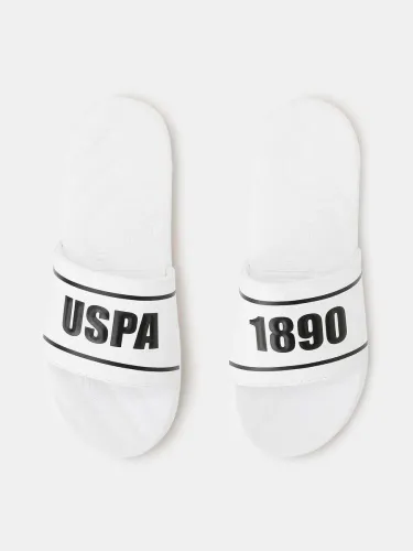 Image of U.S. POLO ASSN. Men Slides (White , 10)