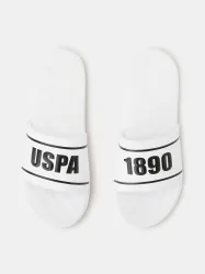 U.S. POLO ASSN. Men Slides (White , 10)