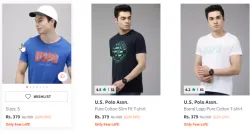 U.S. Polo Assn. Men T-shirt Starting @ ₹379