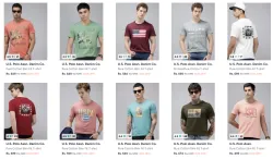 U.s.Polo Assn Men Tshirt Minimum 50% Discount