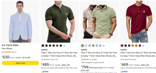 Image of U.S. Polo ASSN. Men's Clothing up to 91% Discount
