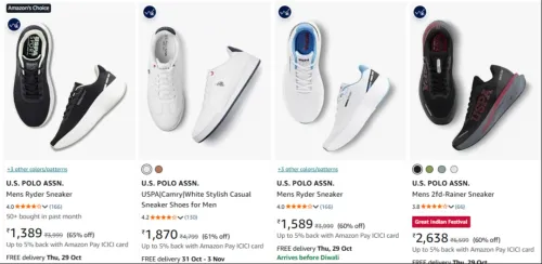 Image of U.S. Polo ASSN. Men's shoes at minimum 60% Discount