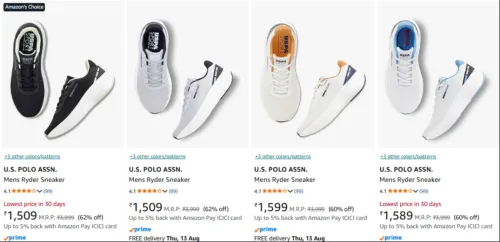Image of U.s Polo Assn. Men's Sneakers up to 62% Discount