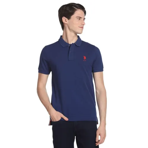 Image of U.S. POLO ASSN. Men's Cotton Regular Fit Half Sleeve T-Shirts