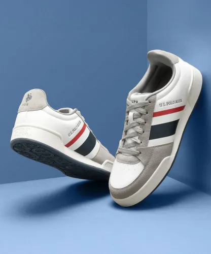 Image of U.S. POLO ASSN.  ROGER Sneakers For Men  (White , 11)