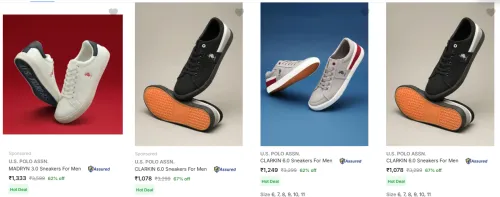 Image of U.S. Polo Assn. Shoes up to 67% Discount