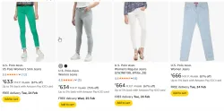 U.S polo Assn. womens jeans upto 75% discount 