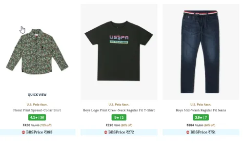 Image of U.s polo Kids Clothes up to 70% Discount