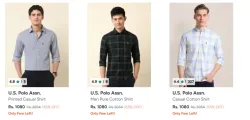 U.S. Polo men sirt upto65% discount 