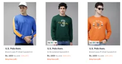 U.S Polo Men Swestshirt Minimum 60% Discount