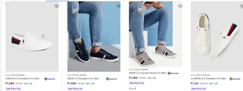 Image of U.s Polo Shoes Minimum 60% Discount