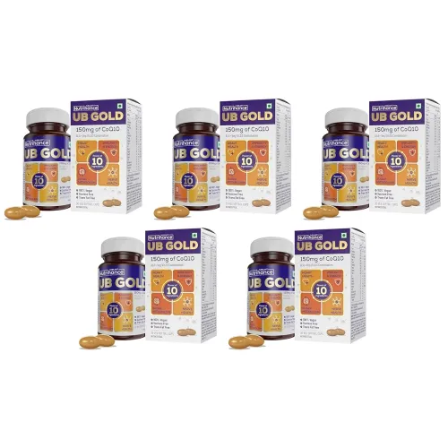 Image of Ub Gold Coenzyme Q10 (Coq10) 150Mg Supplement Pack Of 5