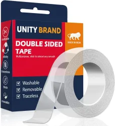 UB UNITY BRAND Double Sided Multipurpose Double Sided Tape Heavy Duty Double Sided (Manual) (Set of 1, Transparent)