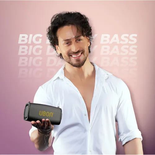 Image of UBON Sultan SP-47 Bluetooth Speaker with 10W RMS Stereo Sound, Water Resistance, Up to 10H Total Playtime,