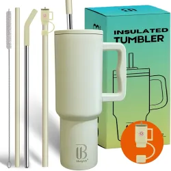 Ubrighty Tumbler With Straw And Lid 1200ML