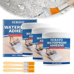 UCRAVO 3Pcs Wall Sealant Anti-Leakage Glue Waterproof Adhesive for Roof Water Stops - Transparent Crack Seal Protection 