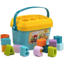 UCRAVO Babys First Sorting Building Blocks Toy for Kids 